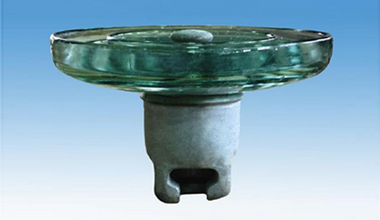 DC type disk suspension glass insulator